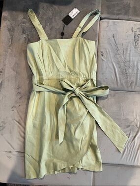 Gianni Bini Selena Wrap Sage Green Dress- NWT